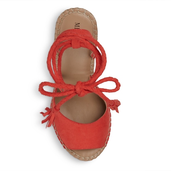 Merona Maren Lace Up Wedge Espadrille Sandals New - Picture 3 of 3